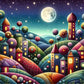 cartoon house diamond art