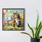 Cat and Fish 5D DIY Diamond Painting Kit