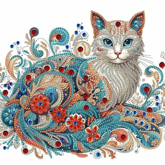 DIY Cat Crystal Rhinestone Diamond Art