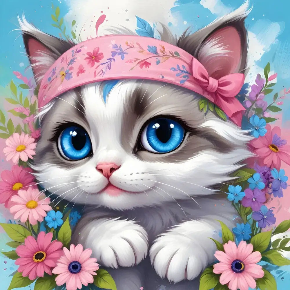 Cat In The Hood Diamond Painting