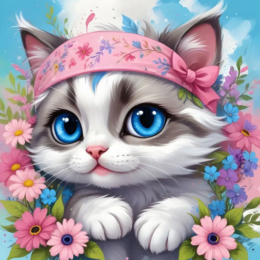 Cat In The Hood Diamond Painting