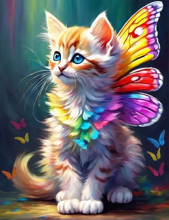 Cat With Wings Diamond Painting Kit