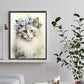 cat in garland diamond art kit