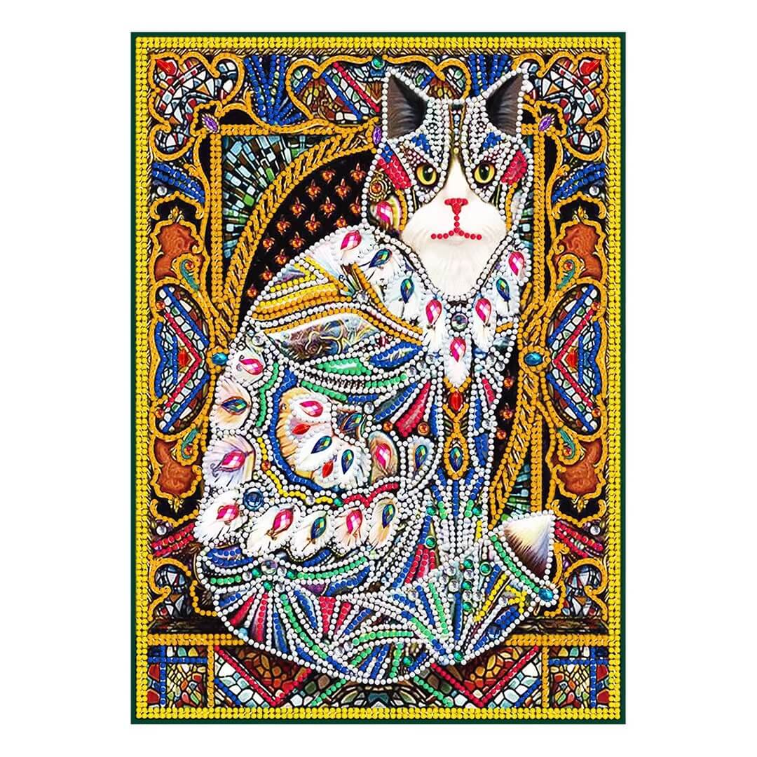 Luminous Diamond Painting - Crystal Rhinestone - Cat D