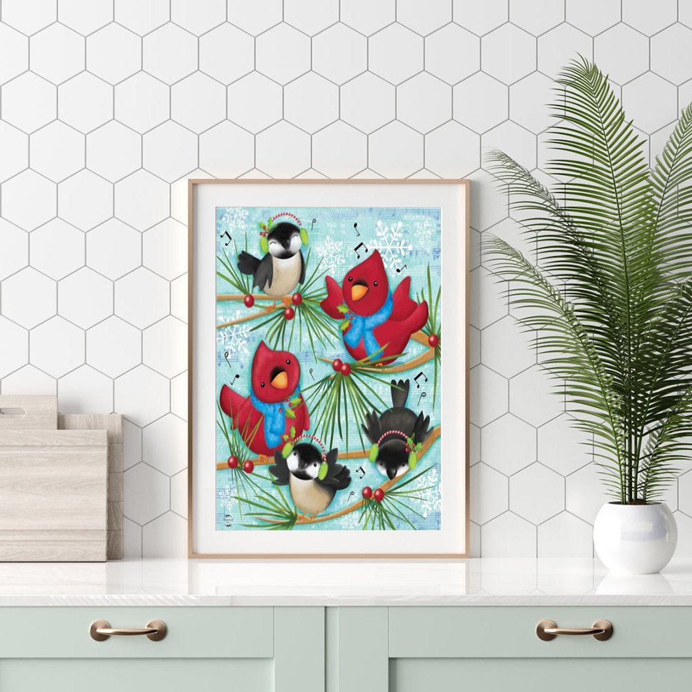 Diamond Painting - Full Round - Birds G