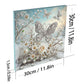 DIY Pearl Painting With Frame - Handmade Self-Adhesive Pearls - Butterfly Garden (30*30cm)