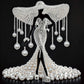 DIY Pearl Painting With Frame - Handmade Self-Adhesive Pearls - White Pearl Lady (30*30cm) A