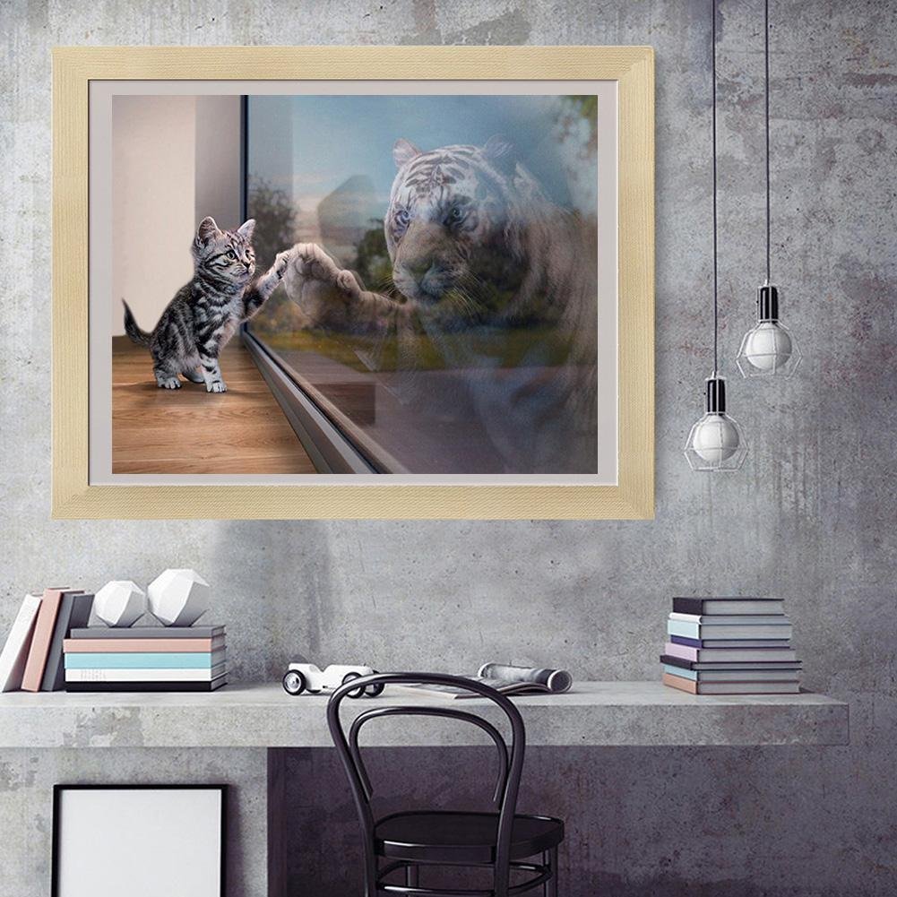 5D DIY Diamond Painting Kit - Full Round - Novelty Cat