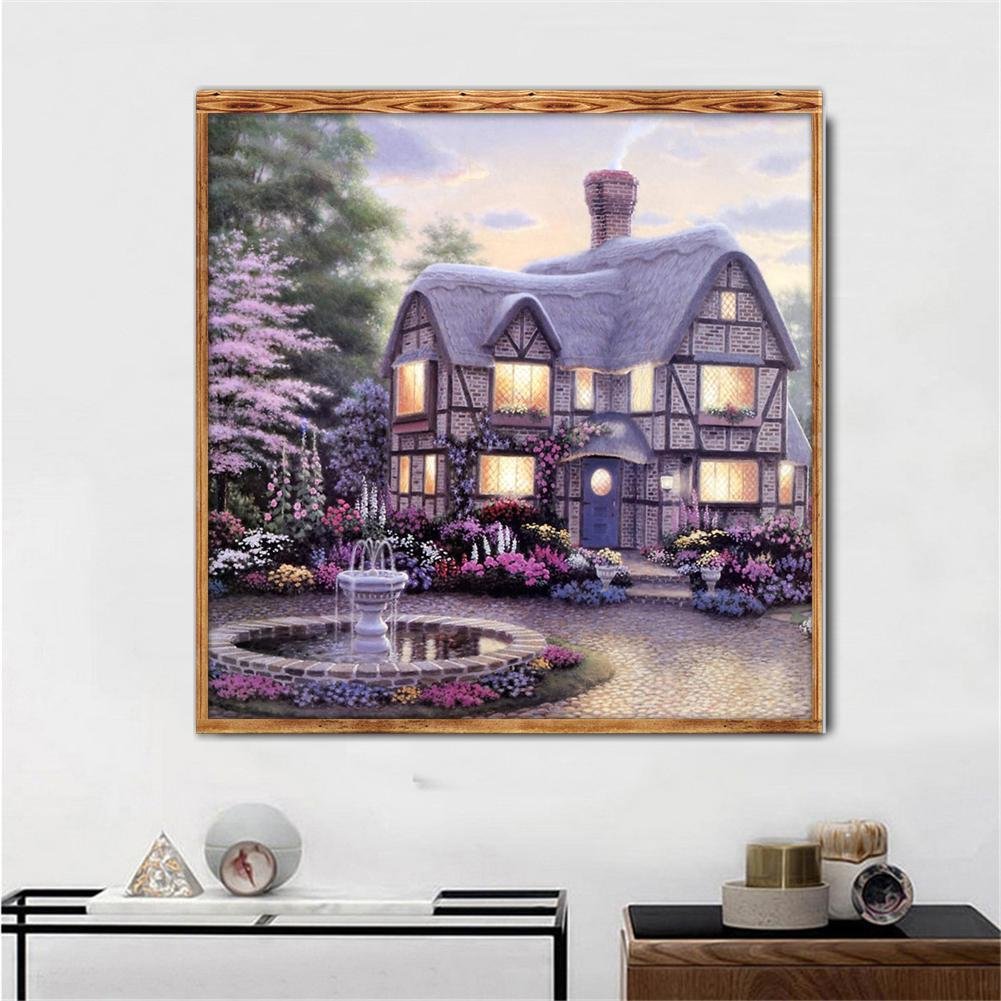 5D DIY Diamond Painting Kit - Partial Round - Lighting Warm House