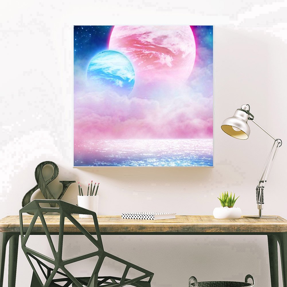 Diamond Painting - Full Round - Colorful Moon