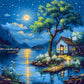 Diamond Painting - Full Round / Square - Night Lake