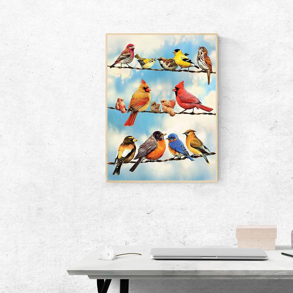 Diamond Painting - Full Round - Birds D