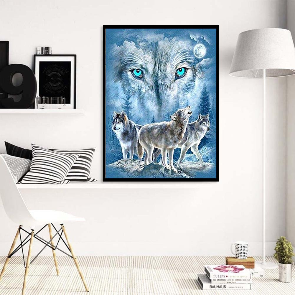 Diamond Painting - Full Round - Wolves B