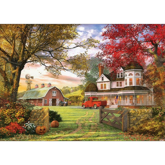 5D Diy Diamond Painting Kit Full Round Beads Garden Life