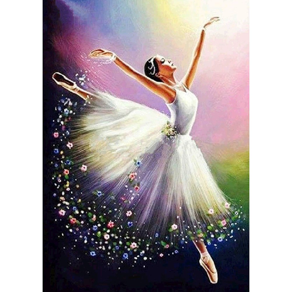 5D Diy Diamond Painting Kit Full Round Beads Ballet Girl