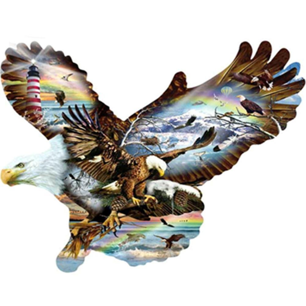 Diamond Painting Partial Round Eagle Lighthouse