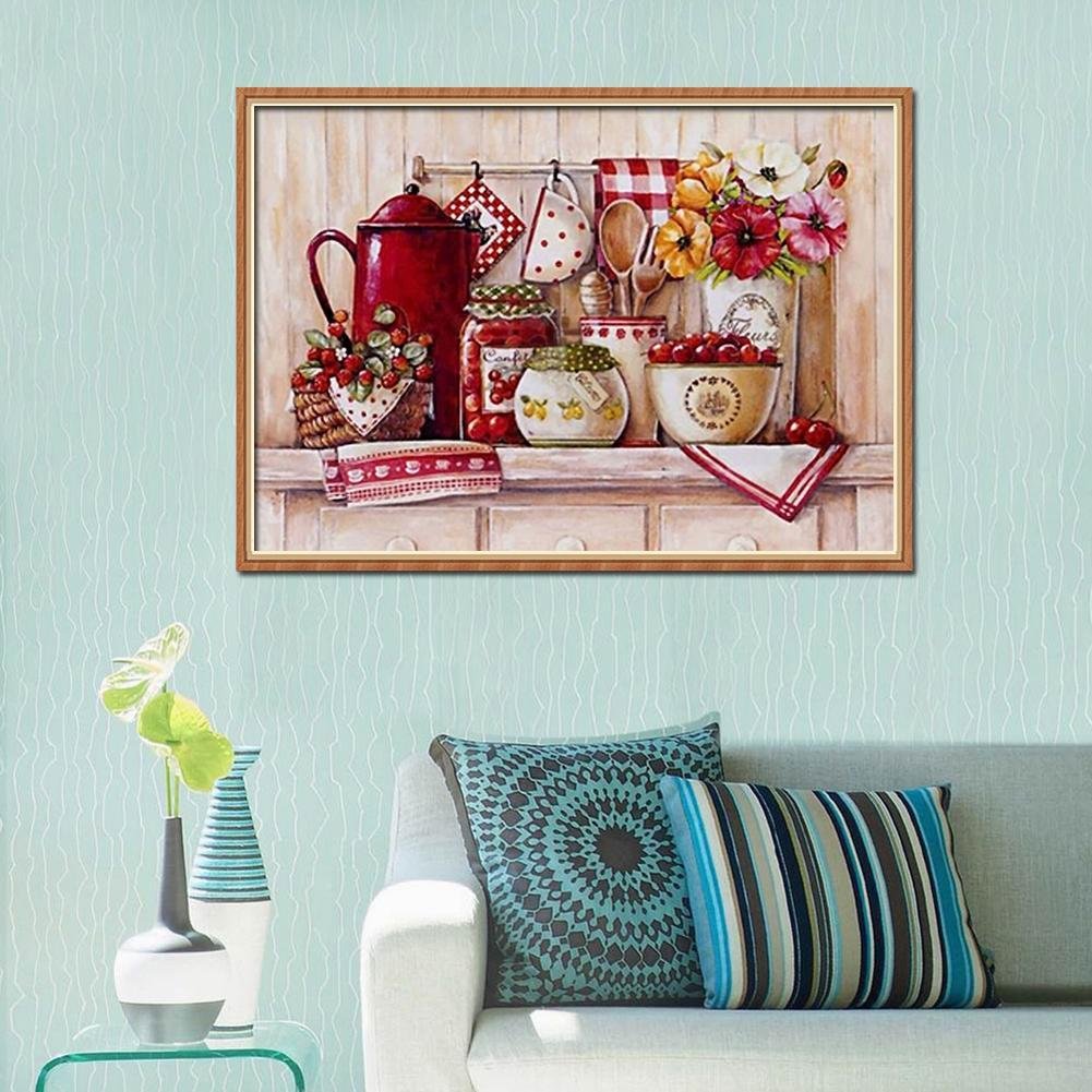 Diamond Painting - Full Round - Kitchen Tea Set