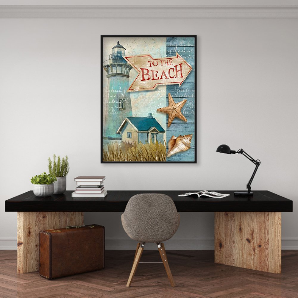 Diamond Painting - Full Round - To The Beach A