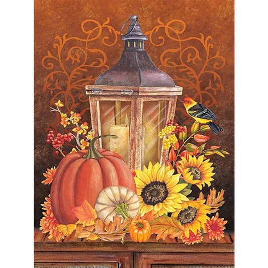 11ct Stamped Cross Stitch Pumpkin Light ( 40*50cm)