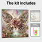 DIY Pearl Painting With Frame - Handmade Self-Adhesive Pearls - Flower Butterfly (25*25cm)