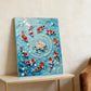 DIY Pearl Painting With Frame - Handmade Self-Adhesive Pearls - goldfish (30*40cm)