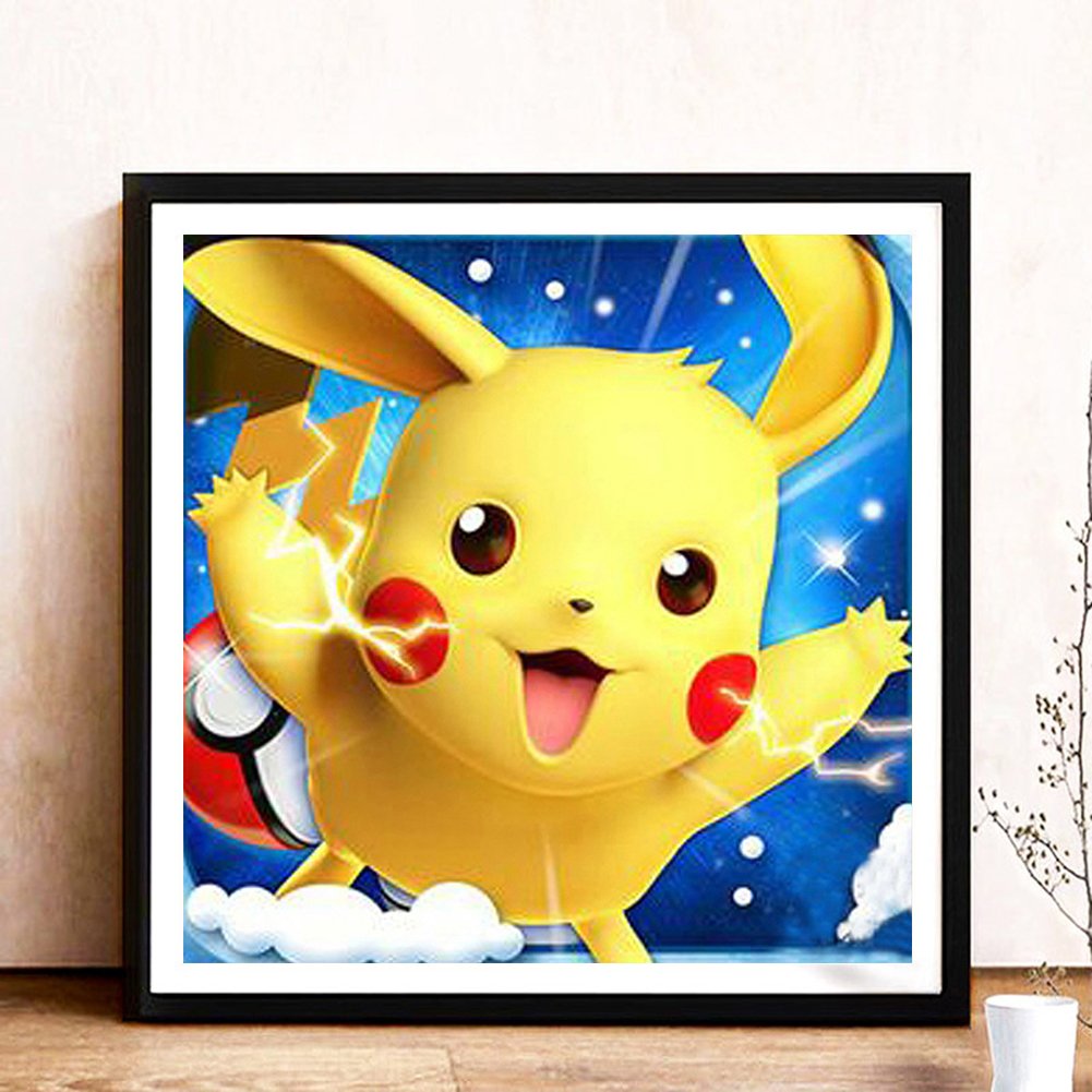 Diamond Painting - Full Square -  Pikachu Cartoon