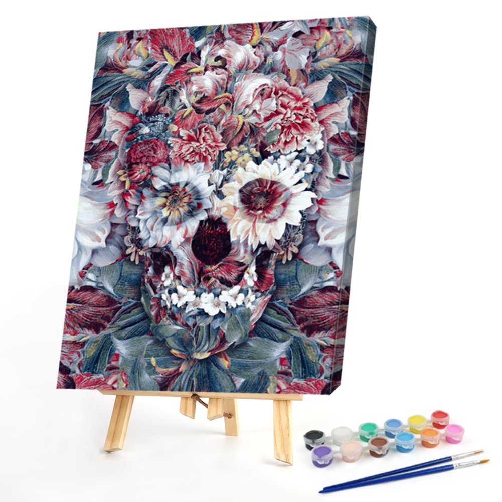 Paint By Number - Oil Painting - Skull Head (40*50cm) C