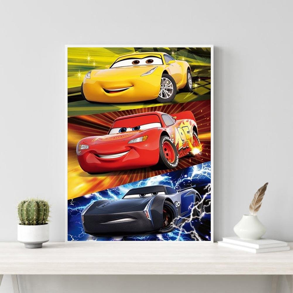 Diamond Painting - Full Round - Cartoon Car D