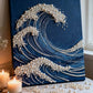 DIY Pearl Painting With Frame - Handmade Self-Adhesive Pearls - Waves (30*40cm) B
