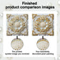 DIY Pearl Painting With Frame - Handmade Self-Adhesive Pearls - Flower (25*25cm) A