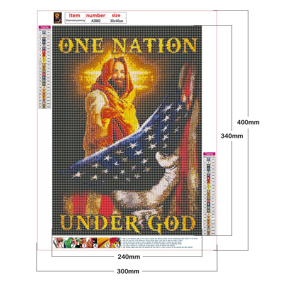 Diamond Painting - Full Round - Jesus 7