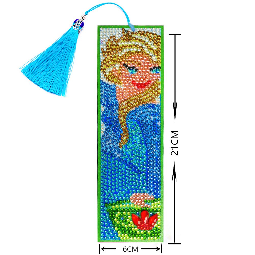 DIY Diamond Painting Bookmark with Tassel Elsa