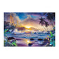 11CT Stamped Cross Stitch Kit Seaside Quilting Fabric (50*40CM)