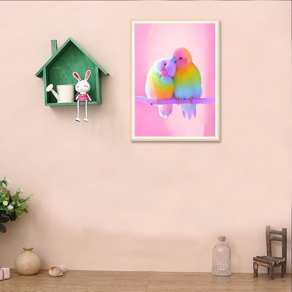 Diamond Painting - Full Round - Pink Bird
