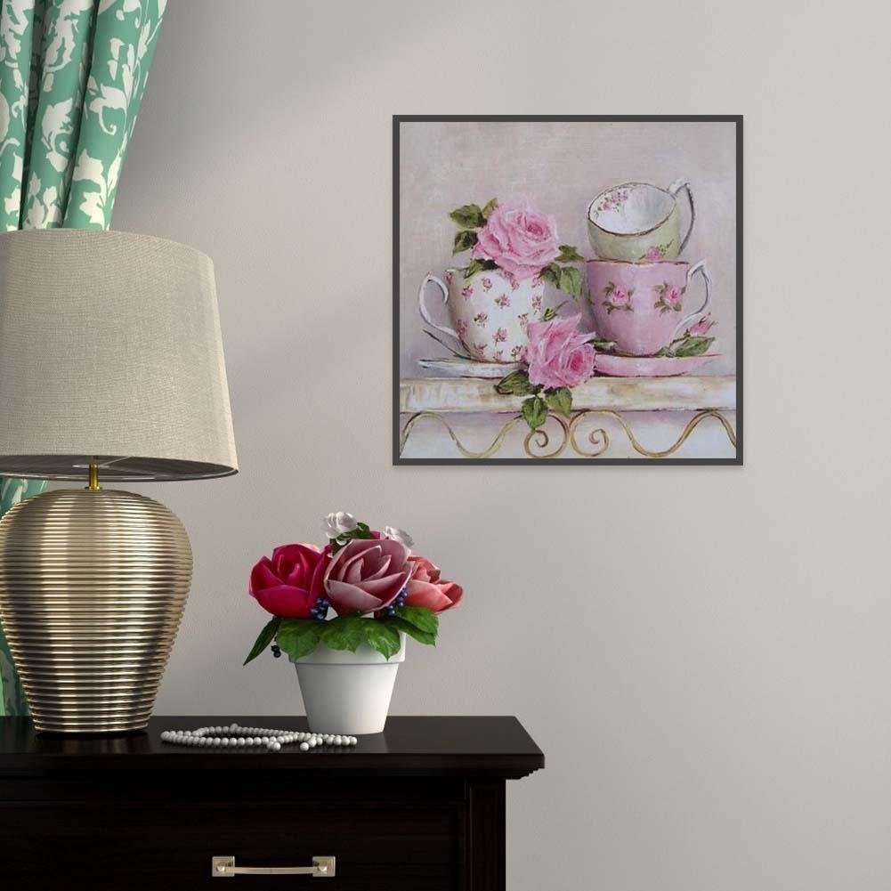 Diamond Painting - Full Round - Pink Cups
