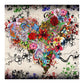 5D Diy Diamond Painting Kit Full Round Beads Flower Heart