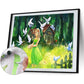 Girl Hand Painted Canvas Living Room Wall Art Picture Craft  