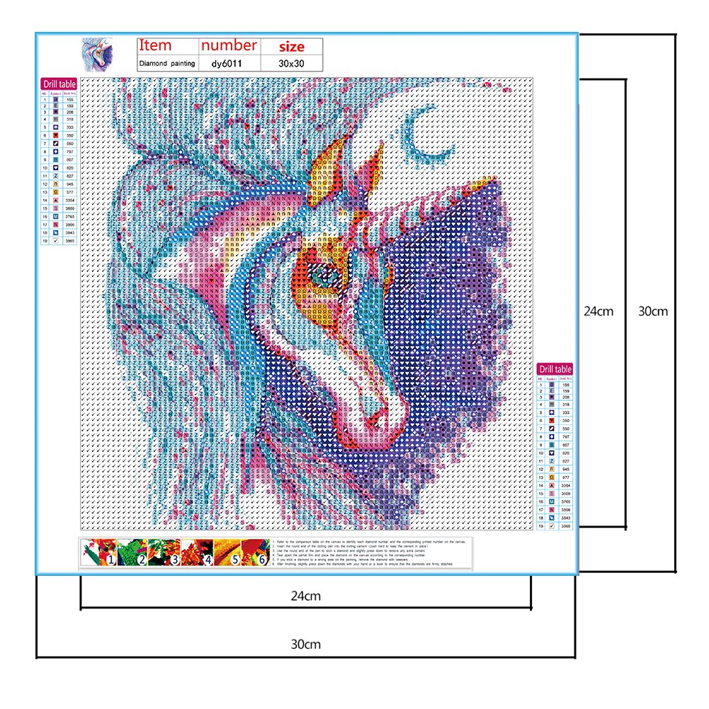 Diamond Painting - Full Round -  Unicorn A