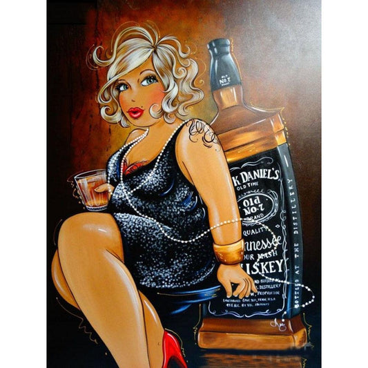 5D Diy Diamond Painting Kit Full Round Beads Fat Beauty