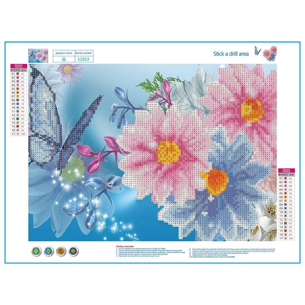 Diamond Painting - Partial Round - Fantasy Flower