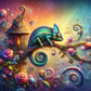 5D DIY Diamond Painting Kit - Full Round / Square - Chameleons A