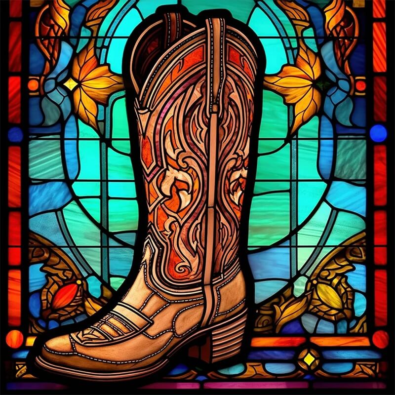 stained glass chelsea diamond embroidery
