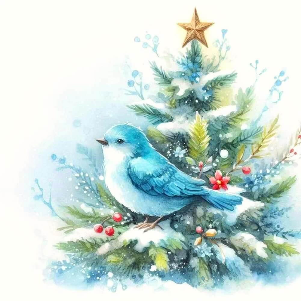 5D DIY Diamond Painting Kit - Full Round / Square - Christmas Bird