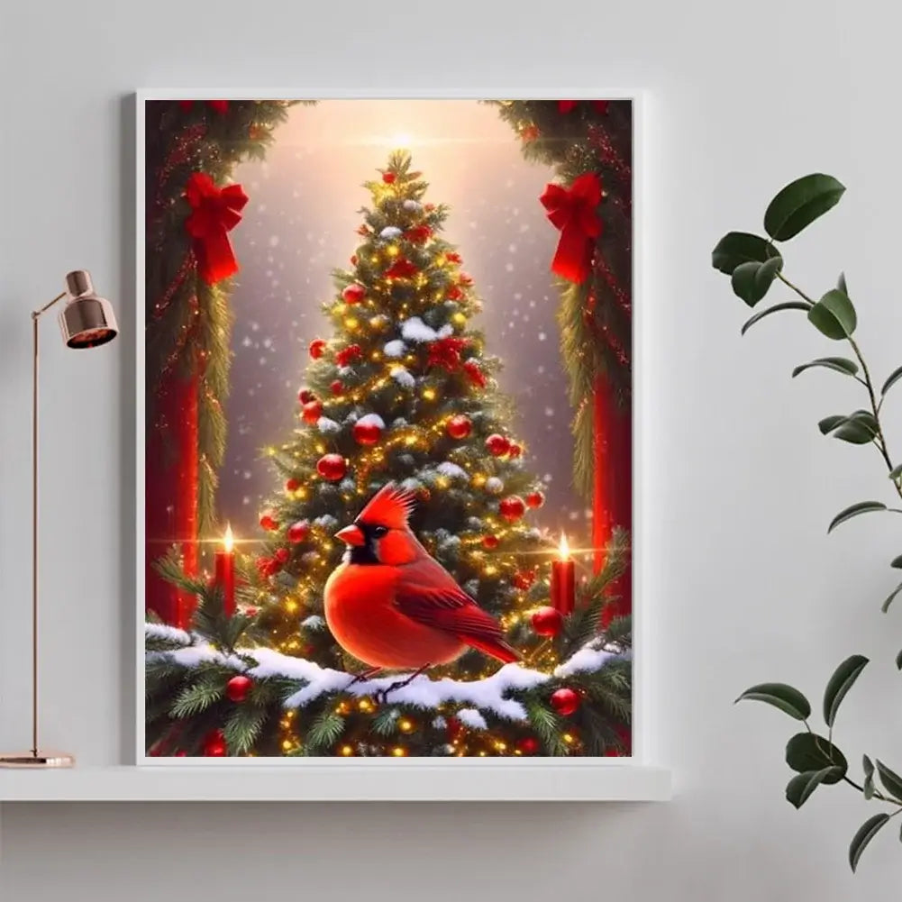 Christmas Cardina 5D DIY Diamond Painting kIT