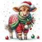 5D DIY Diamond Painting Kit - Full Round / Square - Christmas Cow