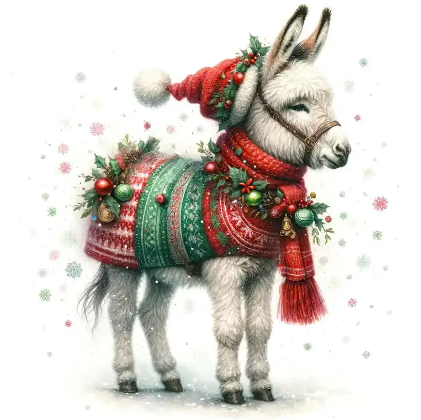 5D DIY Diamond Painting Kit - Full Round / Square - Christmas Deer B