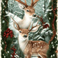 Christmas Deer  Full Round / Square Diamond Painting