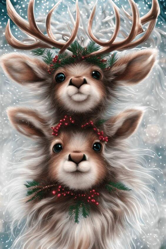 Christmas Elk Diamond Painting