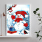 christmas snowman diamond art kit