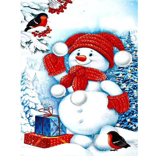 5D DIY Diamond Painting - Full Round / Square - Christmas Snowman C